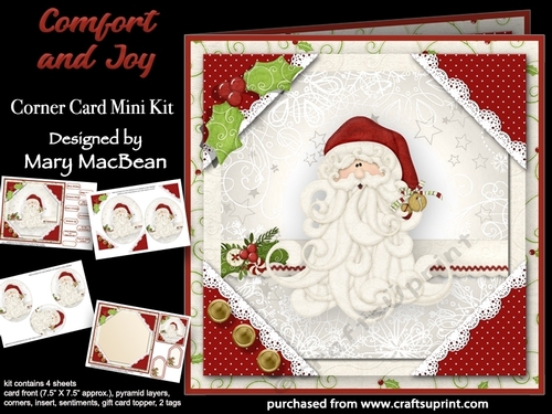 Comfort and Joy - Corner Card Mini Kit