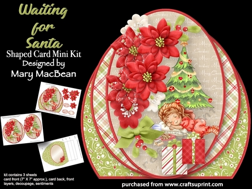 Waiting for Santa - Shaped Card Mini Kit