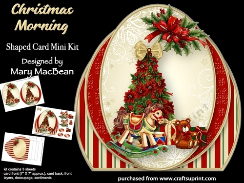 Christmas Morning - Shaped Card Mini Kit
