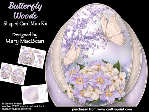 Butterfly Woods - Shaped Card Mini Kit