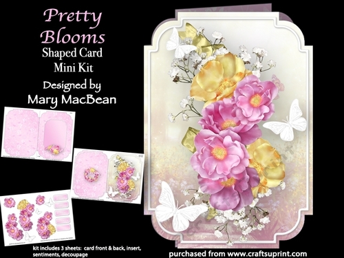 Pretty Blooms - Shaped Card Mini Kit