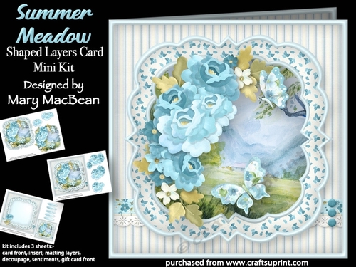 Summer Meadow - Shaped Layers Card Mini Kit