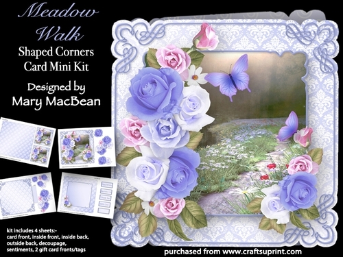 Meadow Walk - Shaped Corners Card Mini Kit