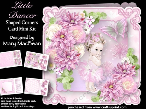 Little Dancer - Shaped Corners Card Mini Kit