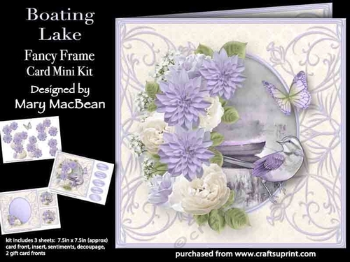 Boating Lake - Fancy Frame Card Mini Kit