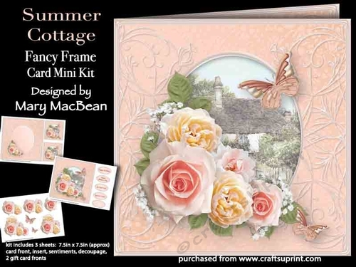 Summer Cottage - Fancy Frame Card Mini Kit