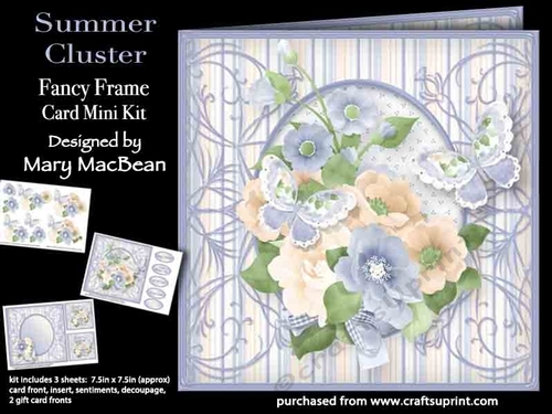 Summer Cluster - Fancy Frame Card Mini Kit