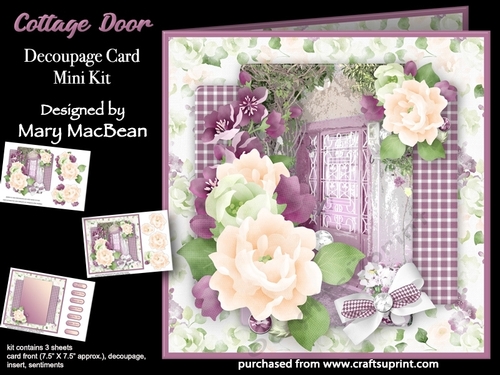 Cottage Door - Decoupage Card Mini Kit