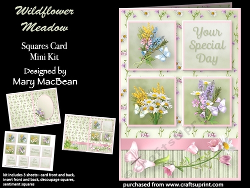 Wildflower Meadow - Squares Card Mini Kit