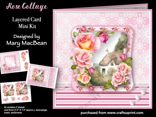 Rose Cottage - Layered Card Mini Kit