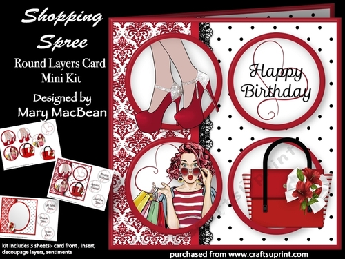 Shopping Spree - Round Layers Card Mini Kit