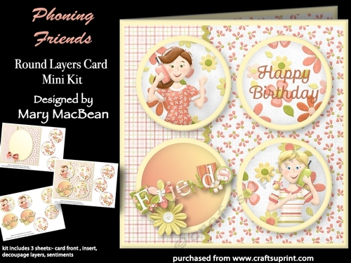 Phoning Friends - Round Layers Card Mini Kit