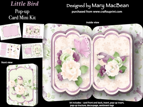 Little Bird  - Pop-up Card Mini Kit