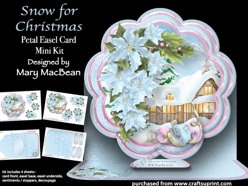 Snow for Christmas - Petal Easel Card Mini Kit