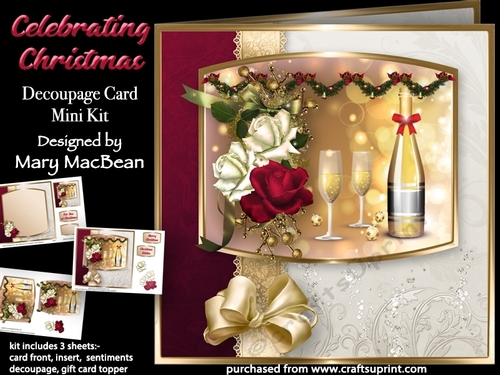 Celebrating Christmas - Decoupage Card Mini Kit