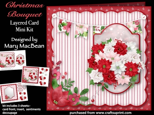 Christmas Bouquet - Layered Card Mini Kit