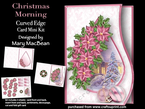 Christmas Morning - Curved Edge Card Mini Kit