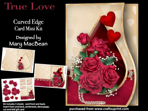 True Love - Curved Edge Card Mini Kit