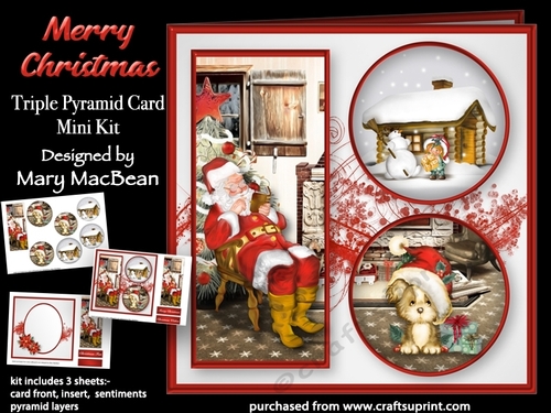 Merry Christmas - Triple Pyramid Card Mini Kit