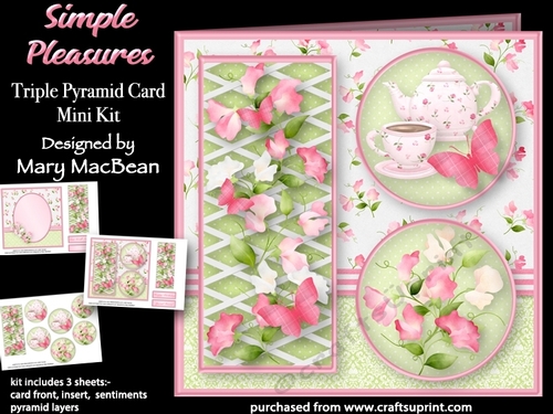 Simple Pleasures - Triple Pyramid Card Mini Kit