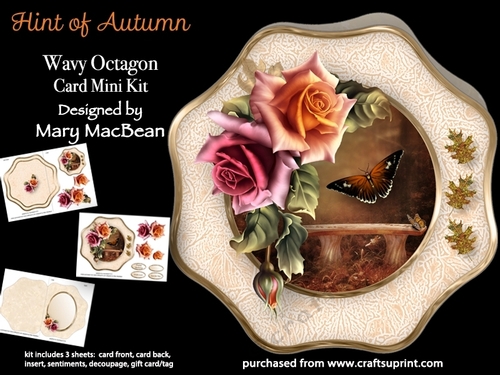 Hint of Autumn - Wavy Octagon Card Mini Kit