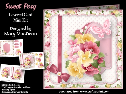 Sweet Posy - Layered Card Mini Kit