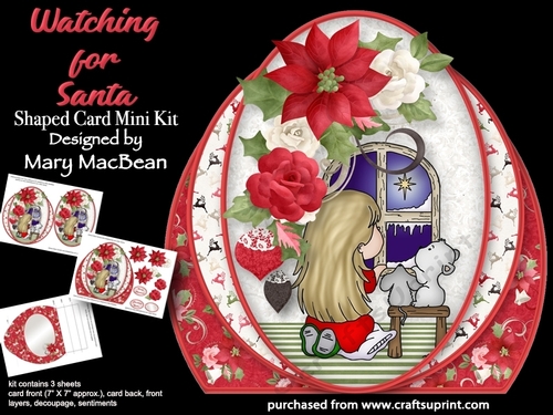 Watching for Santa - Shaped Card Mini Kit