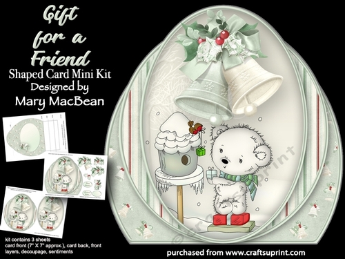 Gift for a Friend - Shaped Card Mini Kit