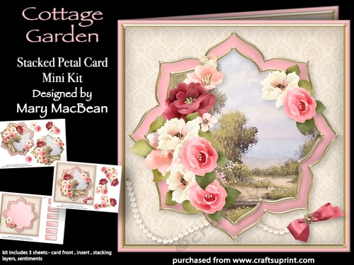 Cottage Garden - Stacked Petal Card Mini Kit