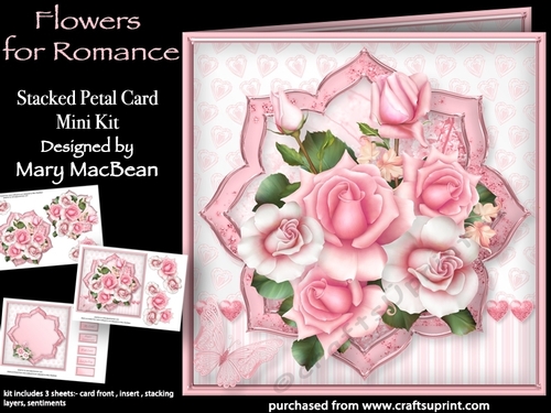 Flowers for Romance - Stacked Petal Card Mini Kit