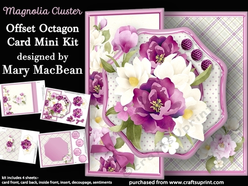 Magnolia Cluster - Offset Octagon Card Mini Kit