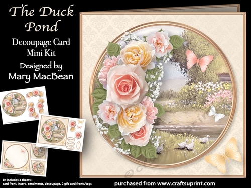 The Duck Pond - Decoupage Card Mini Kit