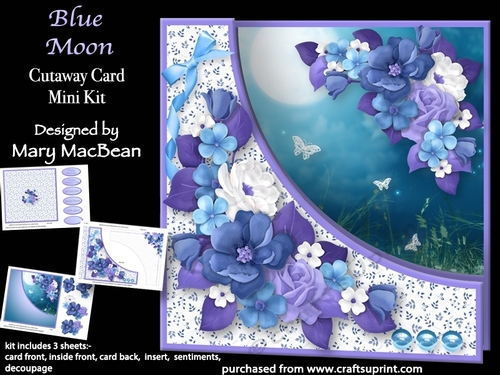 Blue Moon - Cutaway Card Mini Kit