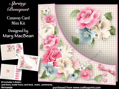Spring Bouquet - Cutaway Card Mini Kit