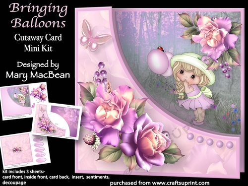 Bringing Balloons - Cutaway Card Mini Kit