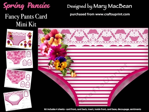 Spring Pansies - Fancy Pants Card Mini Kit