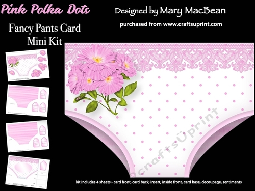 Pink Polka Dots - Fancy Pants Card Mini Kit