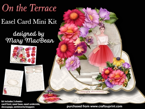 On the Terrace - Easel Card Mini Kit