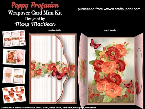 Poppy Profusion - Wrapover Card Mini Kit