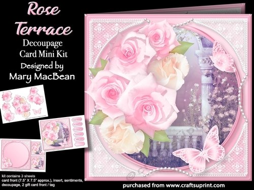 Rose Terrace - Decoupage Card Mini Kit