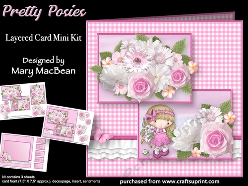 Pretty Posies - Layered Card Mini Kit