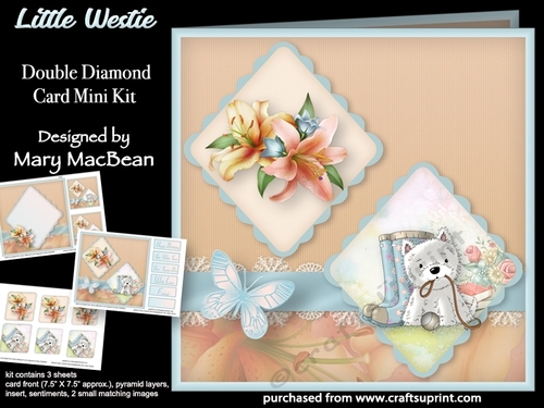 Little Westie - Double Diamond Card Mini Kit