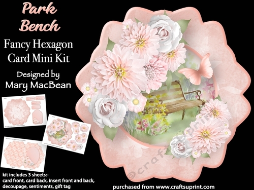 Park Bench - Fancy Hexagon Card Mini Kit