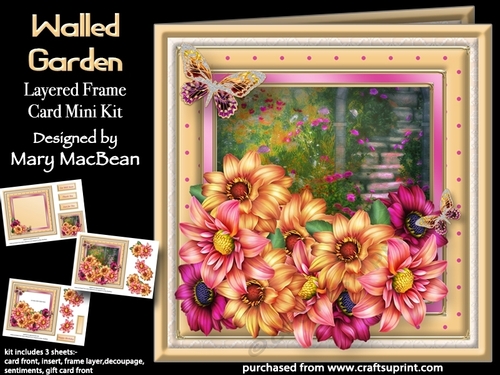 Walled Garden - Layered Frame Card Mini Kit
