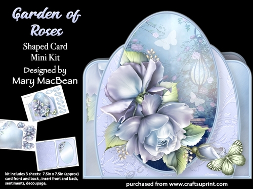 Garden of Roses - Shaped Card Mini Kit