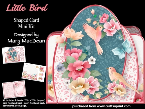 Little Bird - Shaped Card Mini Kit