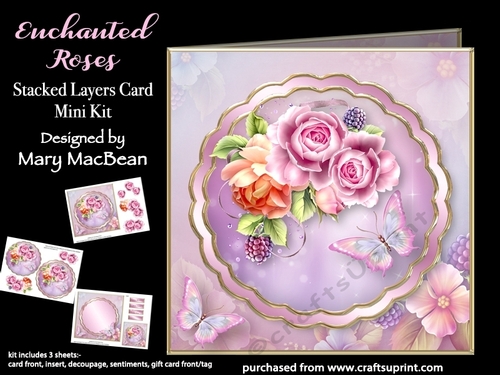 Enchanted Roses - Stacked Layers Card Mini Kit