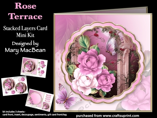 Rose Terrace - Stacked Layers Card Mini Kit