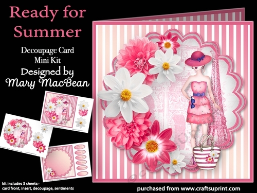 Ready for Summer - Decoupage Card Mini Kit