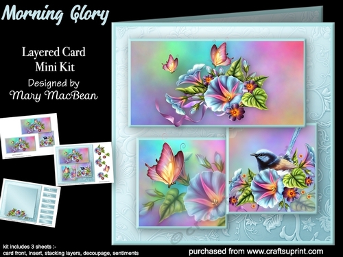 Morning Glory - Layered Card Mini Kit